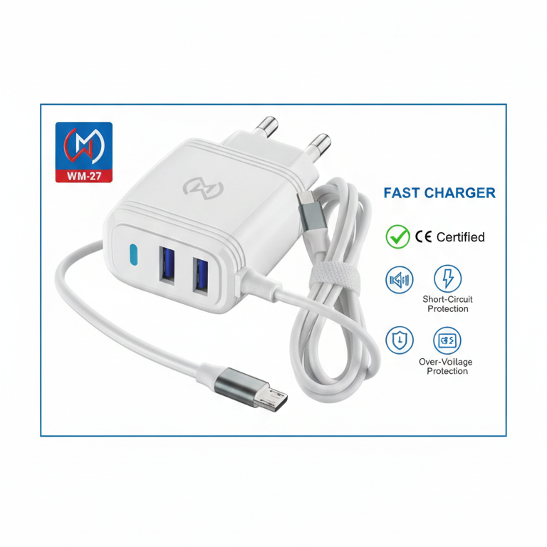 Wm 27 3.1a Fast Micro USB Charger with Dual USB Ports - Image 2