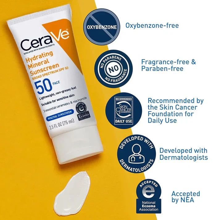 Cerave 4 In 1 Skincare Kit Night Cream, Sunblock, Cleanser &Amp;... - Image 3