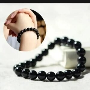 Black Pearl Beaded Bracelet for Men and Women
