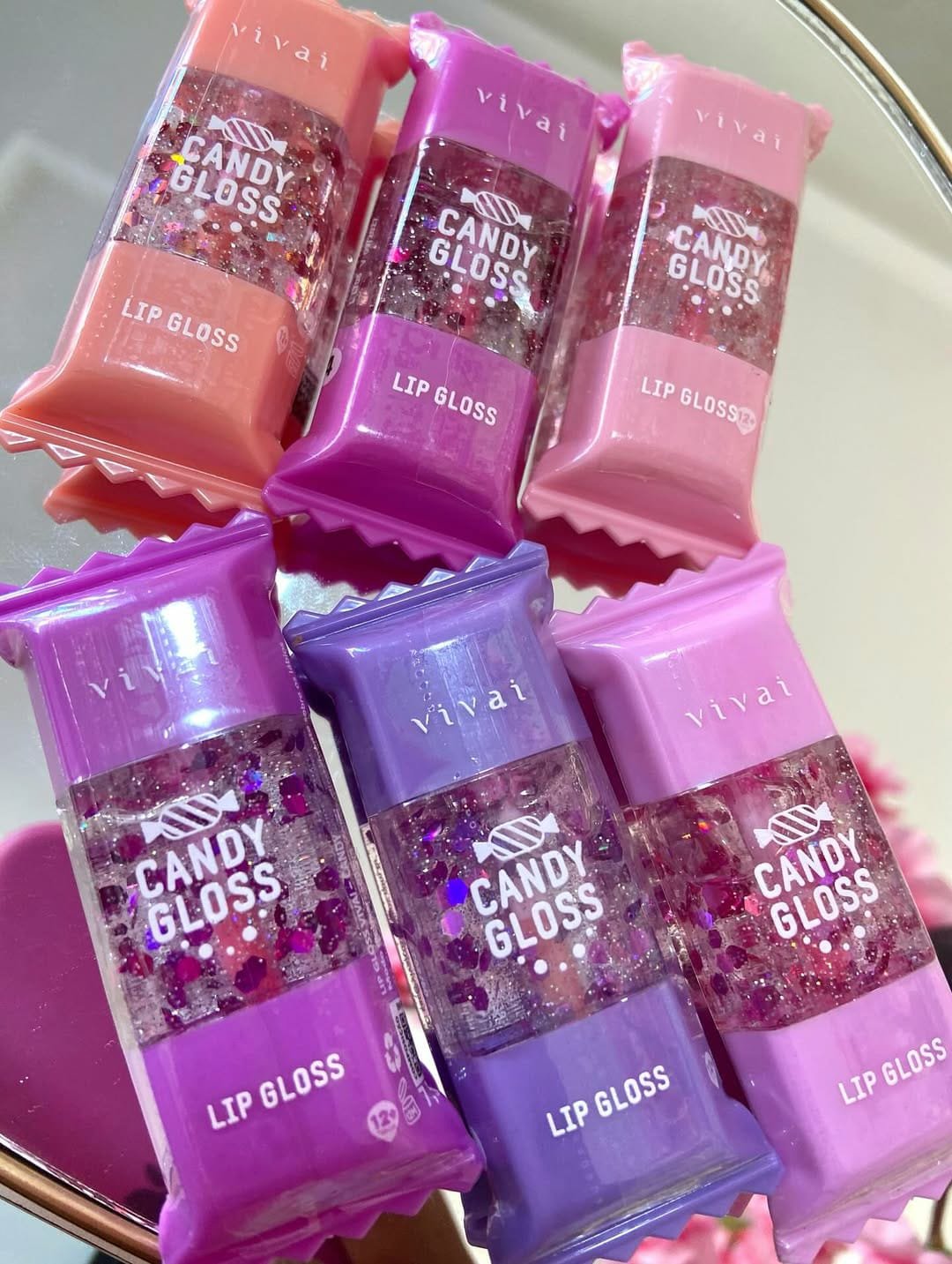 Cute Candy Lip Gloss Set of 6 | Moisturizing, Shiny & Long-Lasting - Image 4