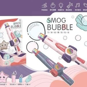 Amusing Toy Elastic Smog Bubble Machine With Bubble Water Bubble...