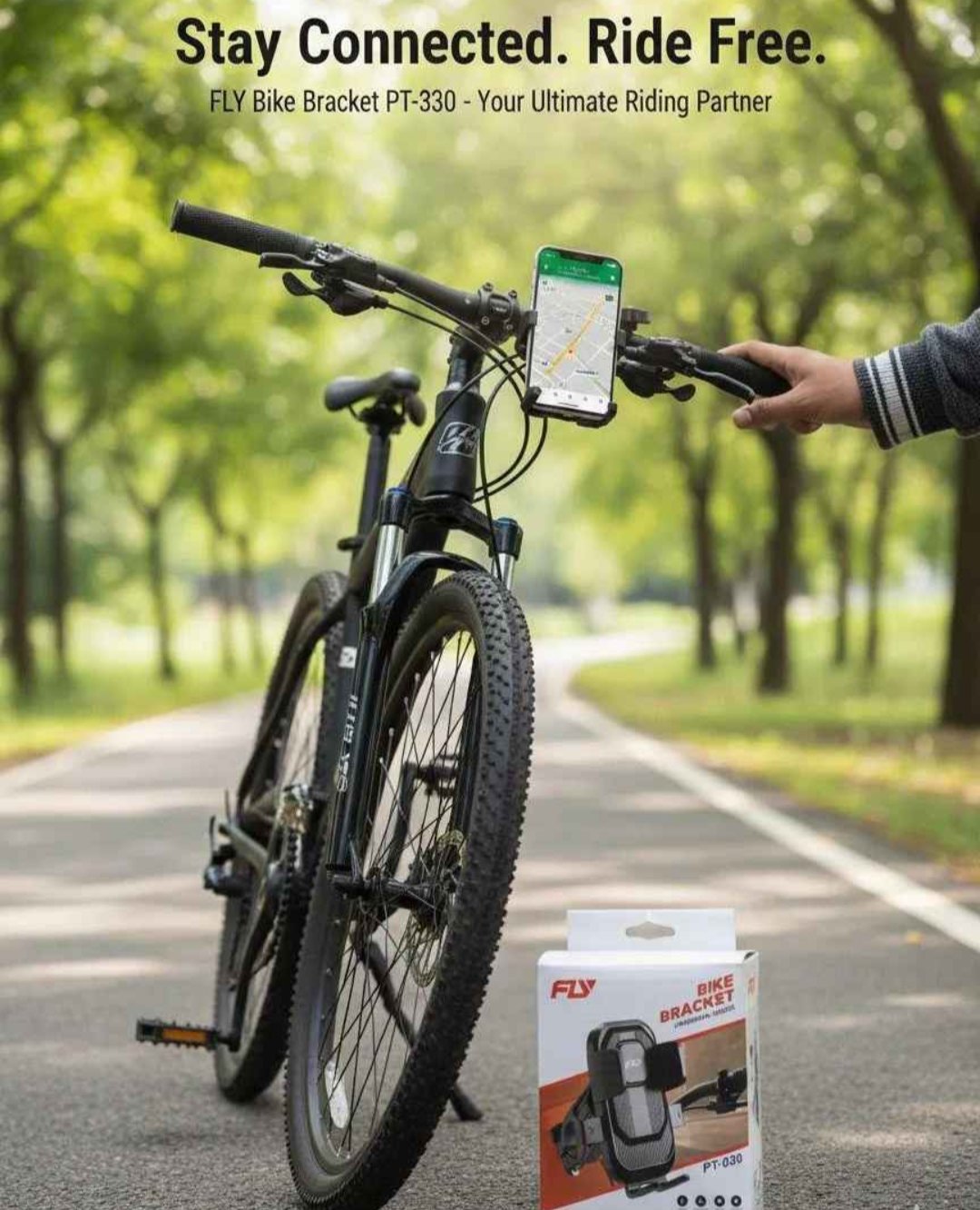 Fly Universal Mechanical Bike & Motorcycle Phone Mount