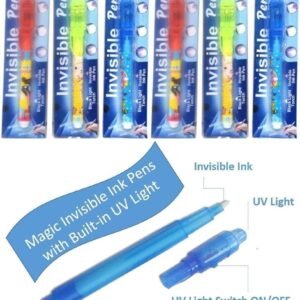 Secret Message Pen Invisible Colorless Ink Or Spy Magic Pen With...