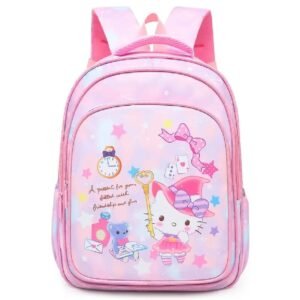 Hello Kitty Themed Pink Children School Bag Stylish Durable