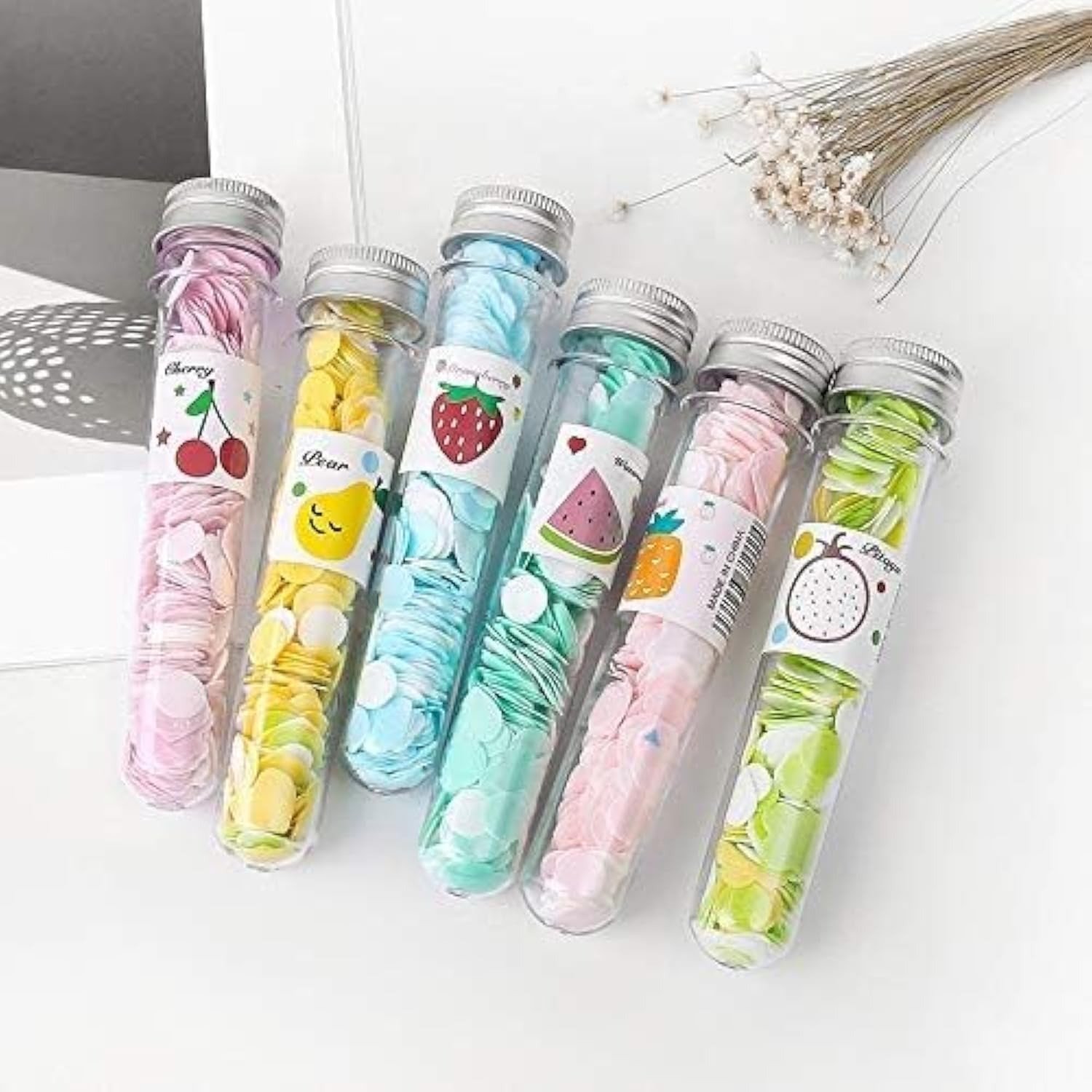 100 Pcs Disposable Flower Paper Soap with Portable Tube