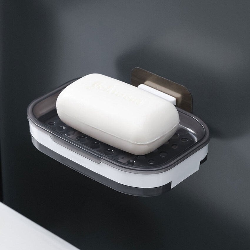 Wall Mounted Soap Holder With Draining Tray Holder For Bathroom - Image 3