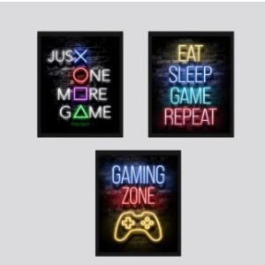 Set of 3 Sticky Wooden Canvas Frames for Wall Decore Aesthatic Art /