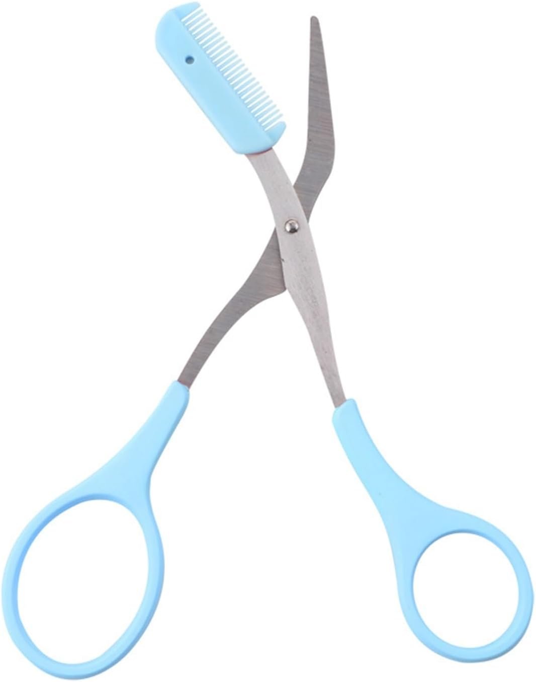 Scissors Eyebrow Trimmer Scissors Comb Stainless Steel Brow Hair... - Image 3