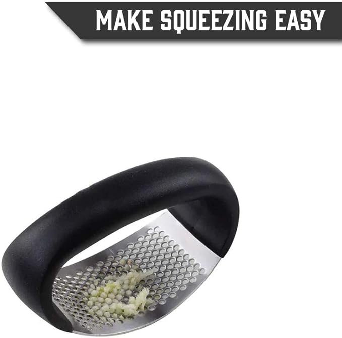 Garlic Press Rocker - Stainless Steel Garlic Press, Versatile...