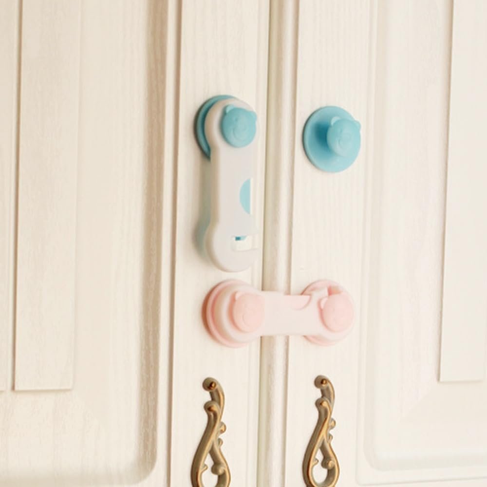 1 Pc - Children Kid Drawer Lock Baby Safe Angle Sliding Door... - Image 3