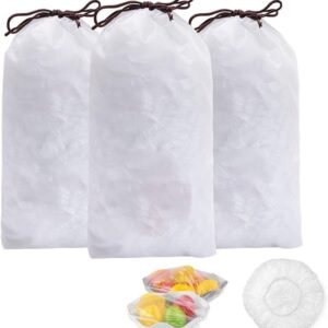 100Pcs Disposable Flexible Transparent Plastic Food Storage Bags