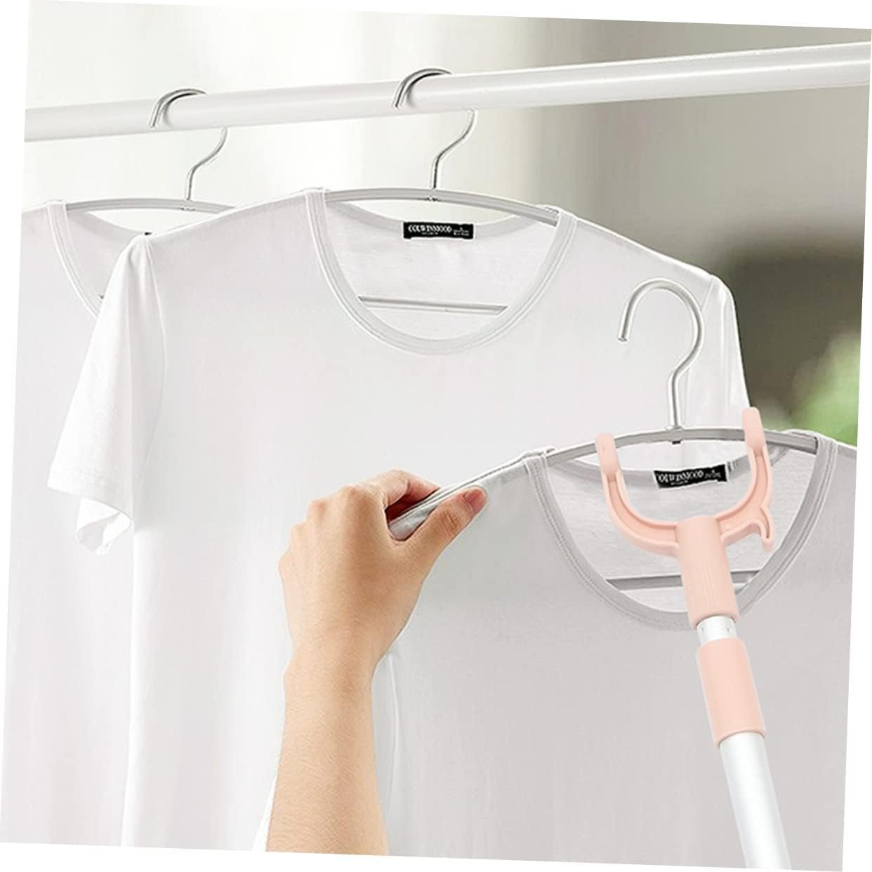 Extendable Telescopic Clothes Fork, Adjustable Laundry Hanging...