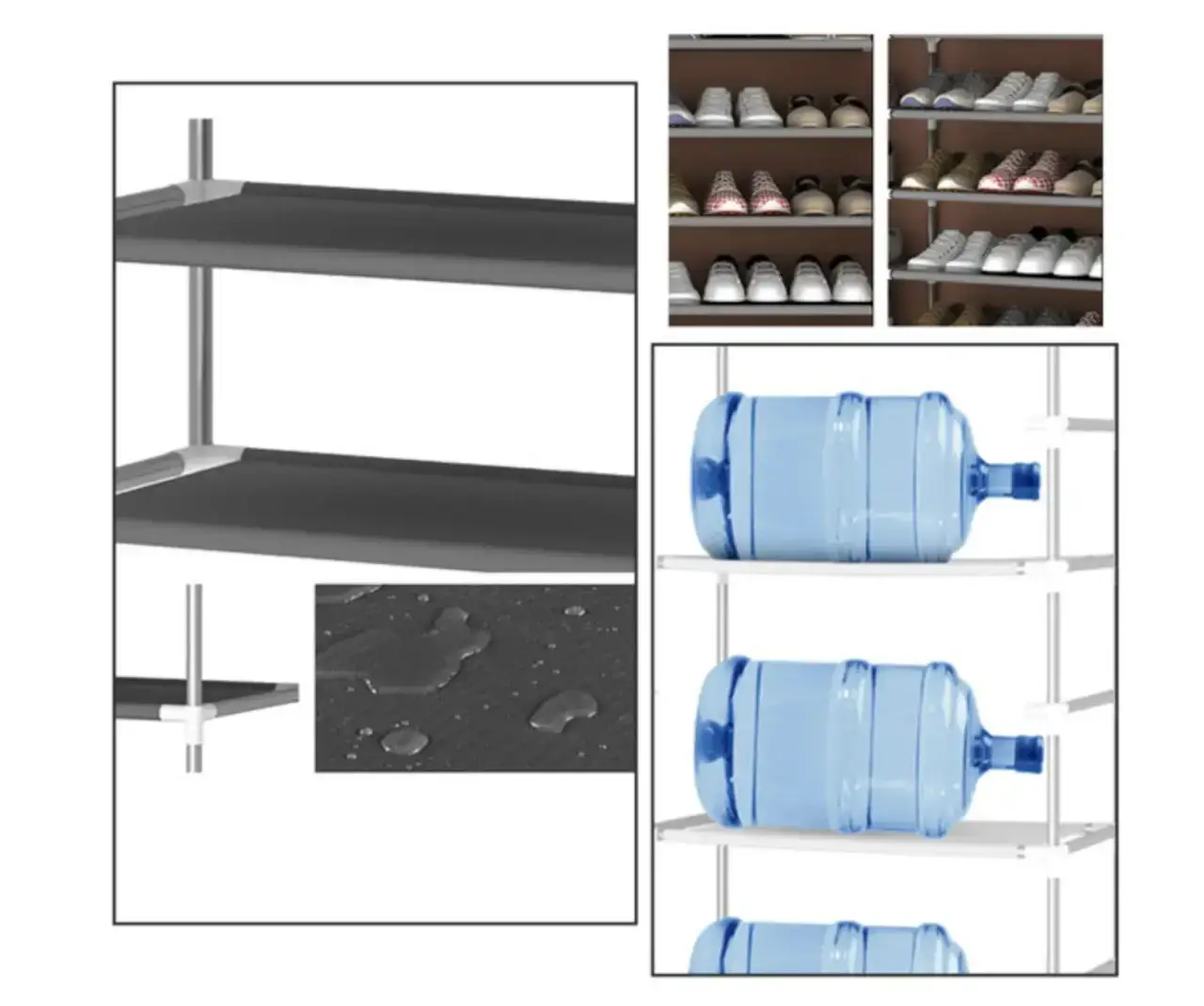 8 Layer Portable Dustproof Shoe Rack Shoe Rack Storage Closet... - Image 2