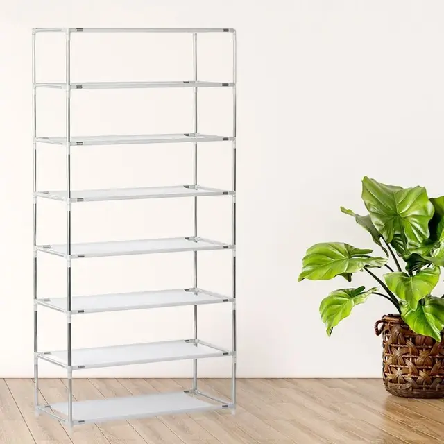 8 Layer Portable Dustproof Shoe Rack Shoe Rack Storage Closet... - Image 4