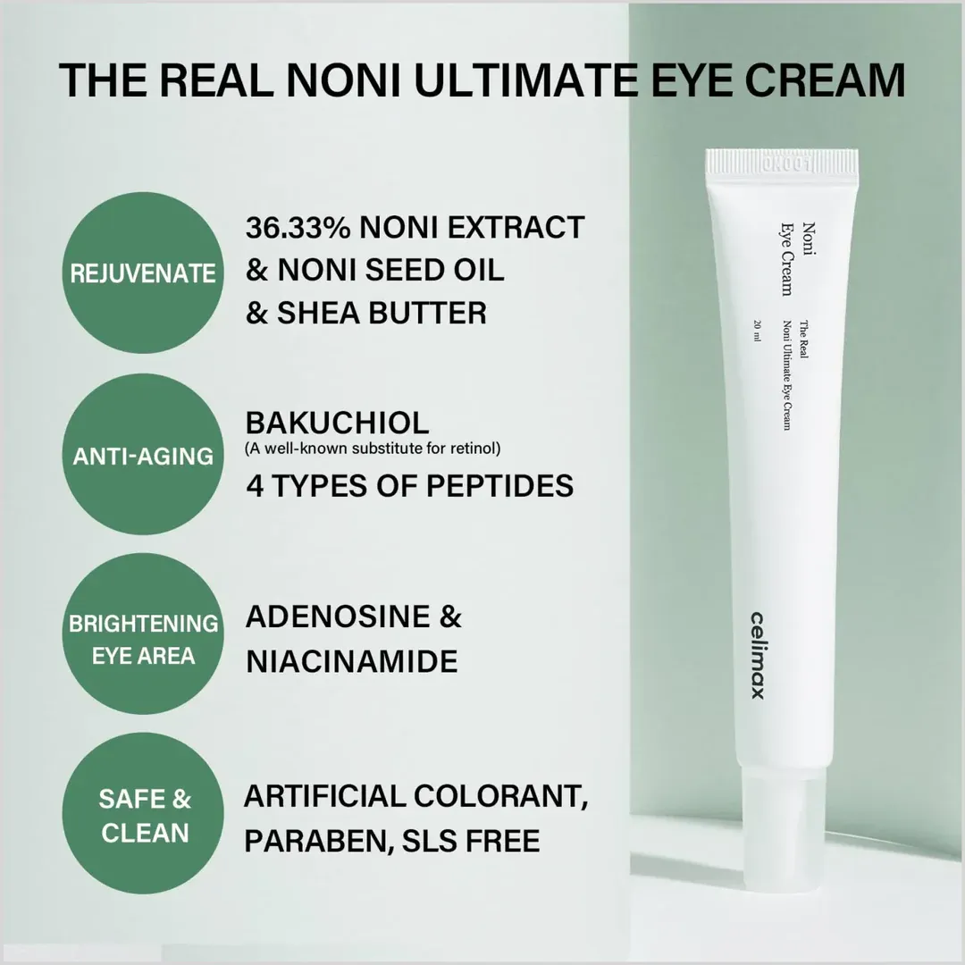 Celimax Real Noni Ultimate Eye Cream 20ml Korean Skincare for Dark - Image 3