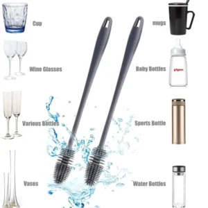 Silicone Feeder Bottle Brush Glass Brush Cup Brushes Long Handle