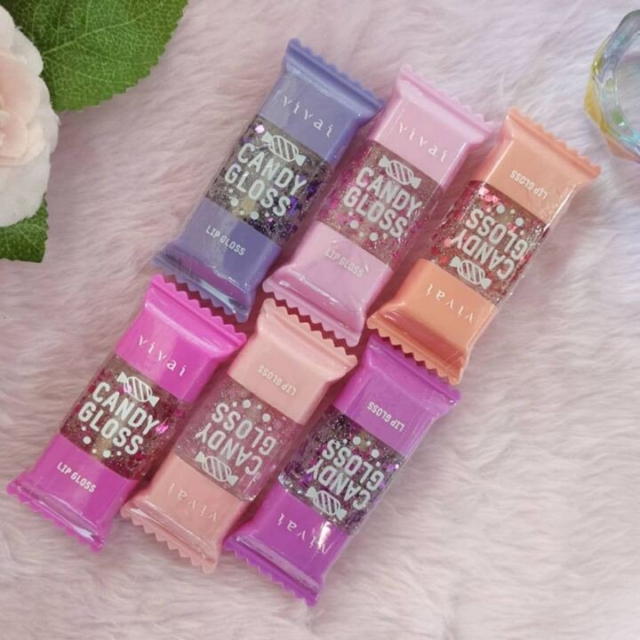 Cute Candy Lip Gloss Set of 6 | Moisturizing, Shiny & Long-Lasting