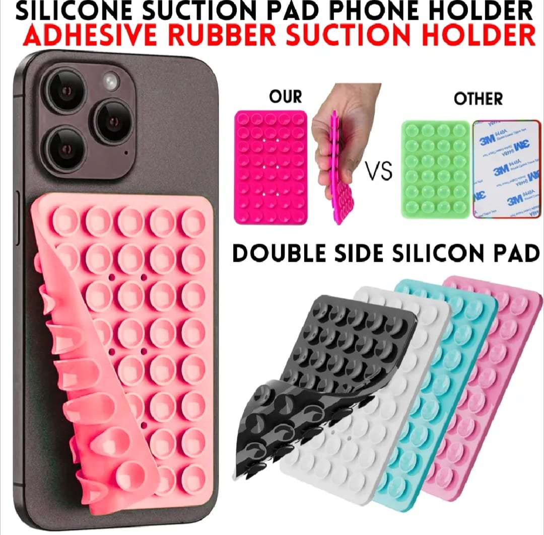 1 Pcs Double Side Silicone Suction Pad Phone Holder - Image 2