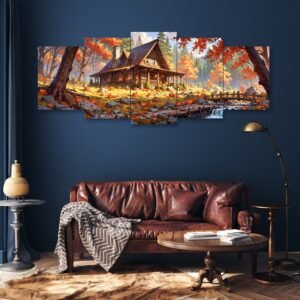 Autumn House Set of 5 Frames