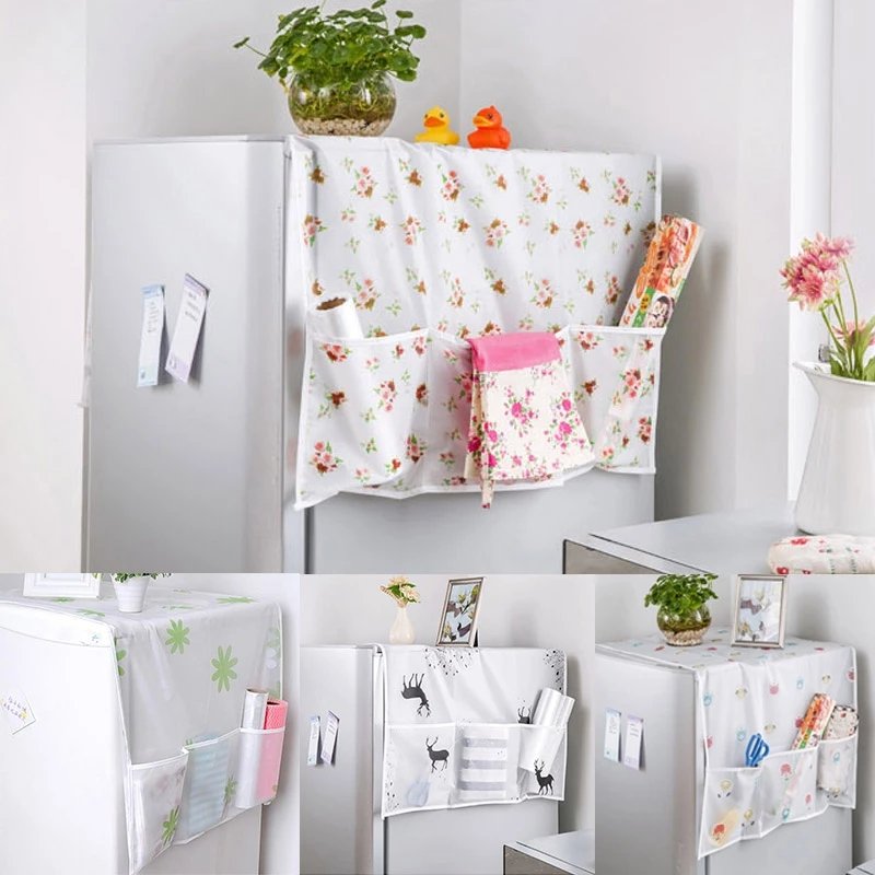 Anti-Dust Waterproof Oil-Proof Refrigerator Fridge Cover (Random...