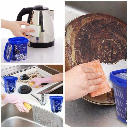 Cookware Cleaner Kitchen Washing Pot Bottom Black Scale... - Image 4