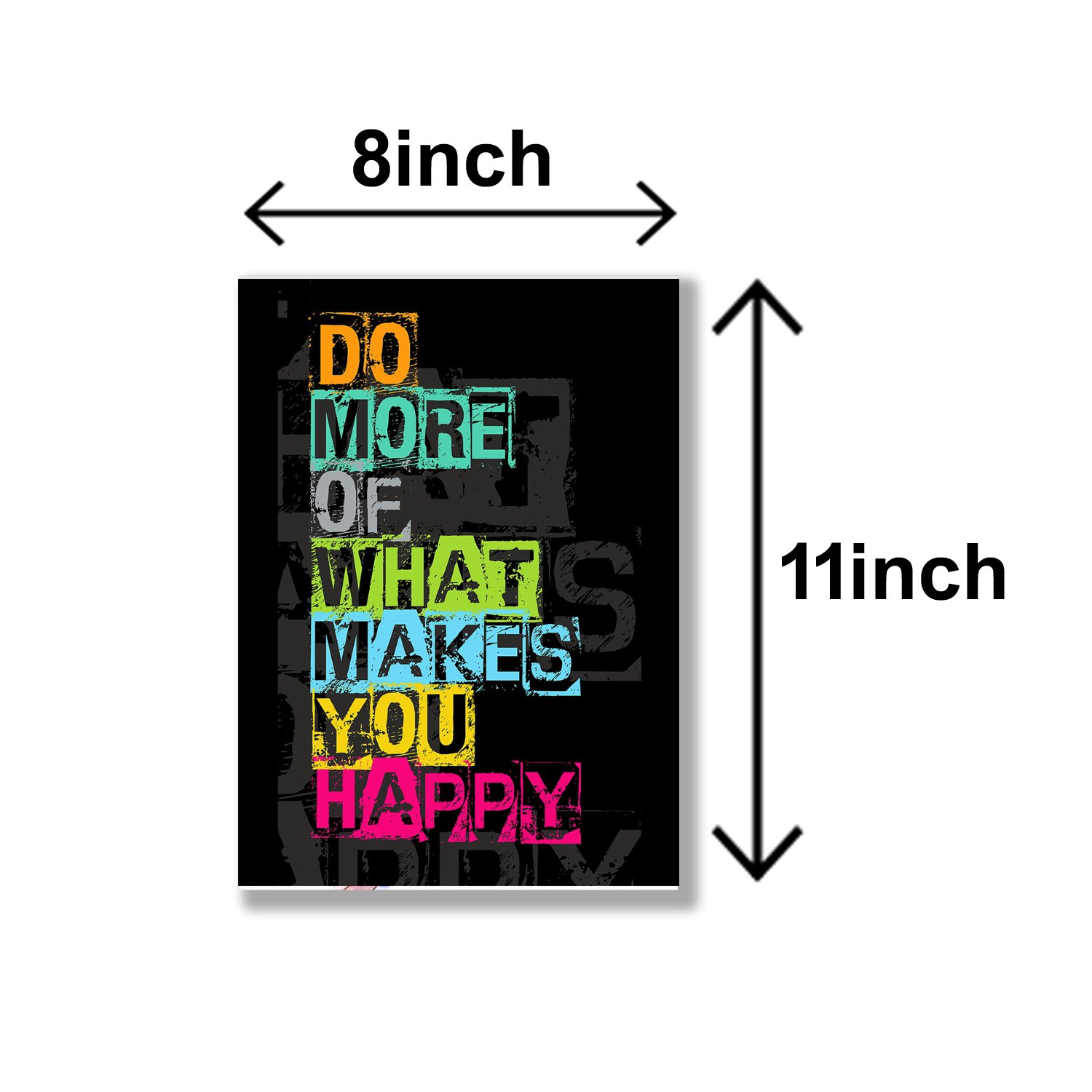 Set Of 4 Motivational Sticky Canvas Frames For Wall Decore /...