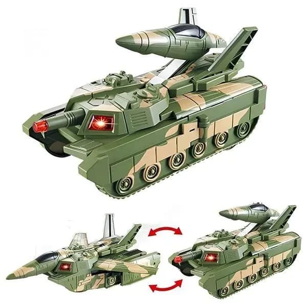 2‑in‑1 Military Aircraft & Tank Toy - Image 3