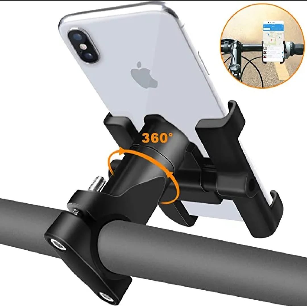 Aluminum Alloy Bike & Motorcycle Handlebar Phone Holder - Image 3