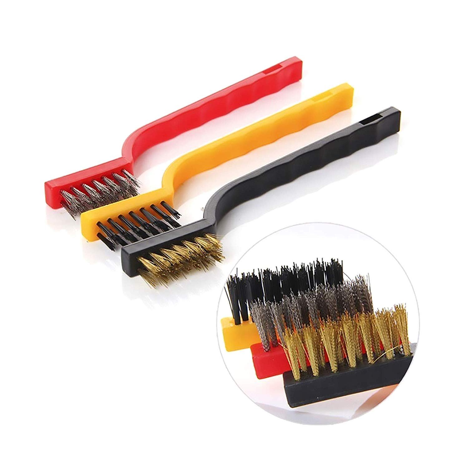 Gas Stove Cleaning Wire Brush Kitchen Tool Metal Fiber Brush - Image 4