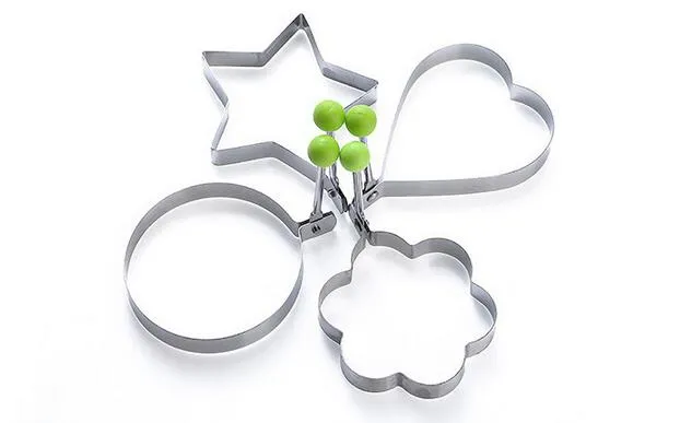 Pack Of 4 Egg Shaper Kitchen Tools Star, Heart, Round, Flower... - Image 2