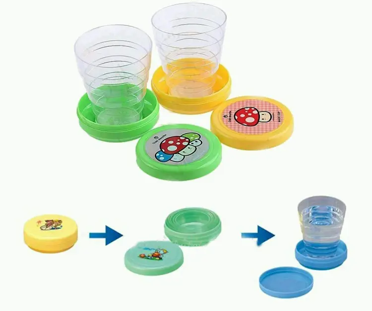 Pack Of 2 Magic Glass For Kids, Folding Collapsible Magic Cup,...