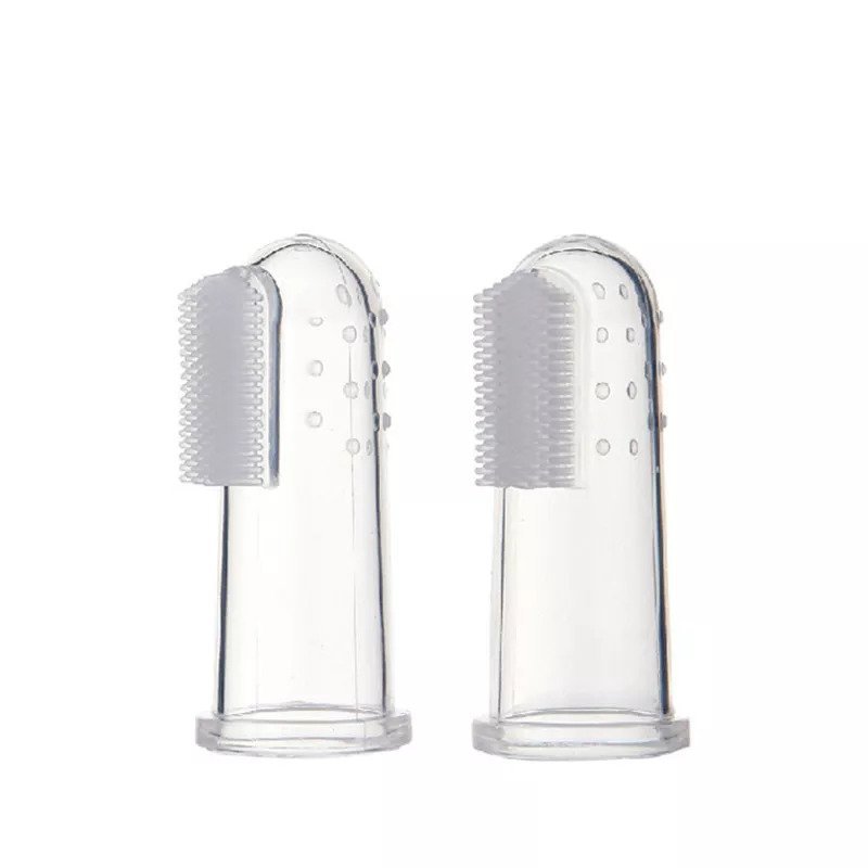 Baby Finger Toothbrush Silicon Toothbrush+Box Children Teeth Clear...