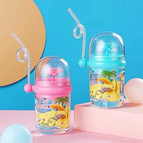 Children Whale Spray Cup Sippy Bottle Cartoon Baby With Sippy... - Image 3