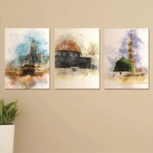 Set of 3 Sticky Wooden Canvas Frames for Wall Decore Aesthatic Art /