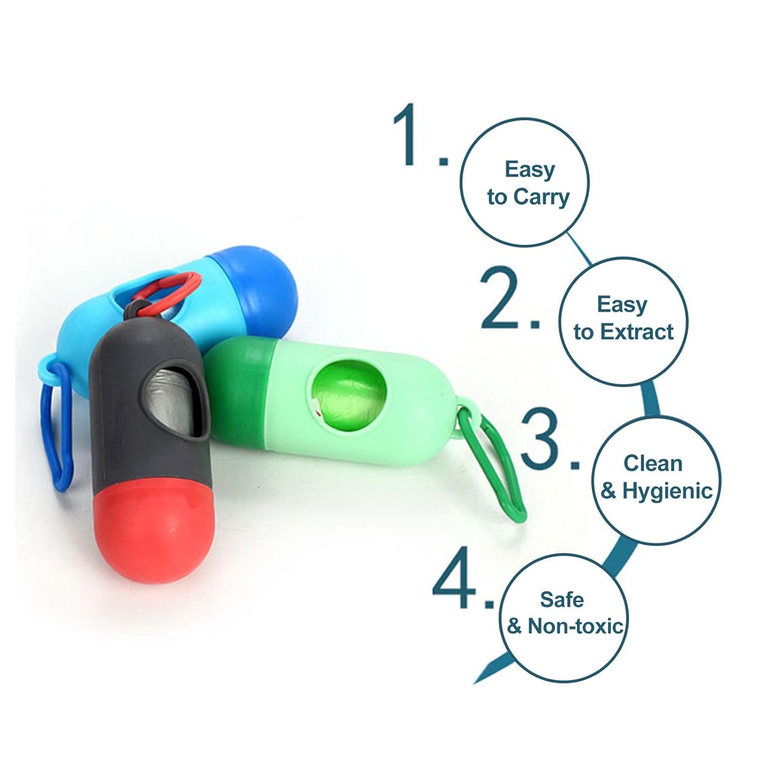 Disposable Baby Diapers Bag Box Kit  - With Dispenser Lead Clip...