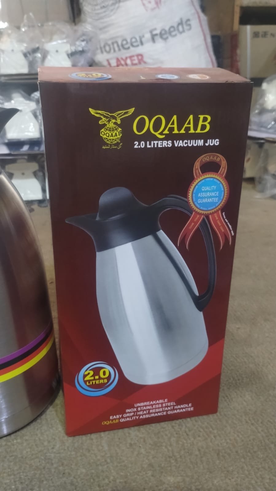 Oqaab 2 Liter Premium Stainless Steel Thermos Durable Water Bottle - Image 4