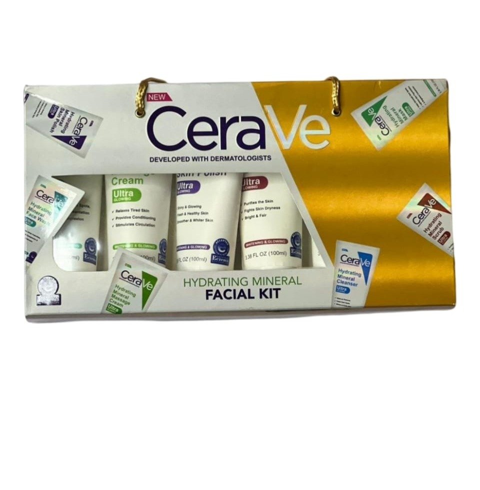 Cerave 6 in 1 Hydrating Mineral Facial Kit for Deep Cleansing, - Image 5