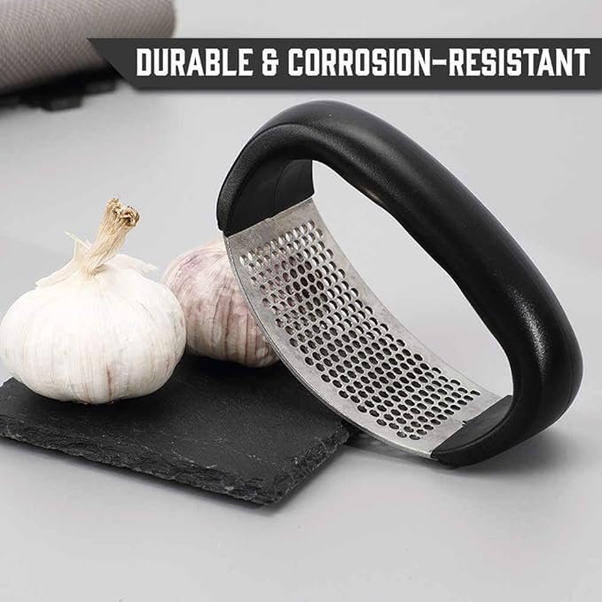 Garlic Press Rocker - Stainless Steel Garlic Press, Versatile... - Image 2