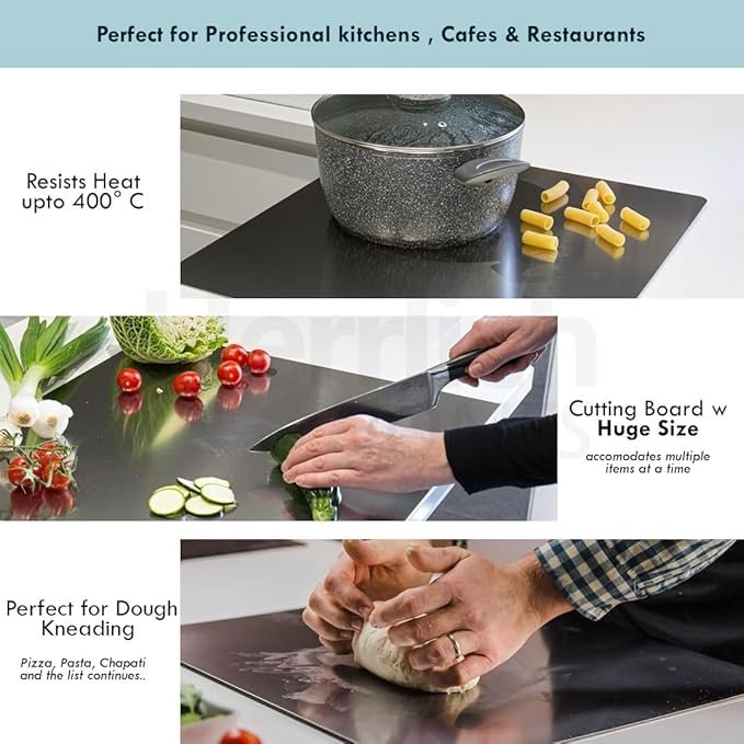 Stainless Steel Cutting Board! 🔪✨ Durable, Hygienic, And Easy To...