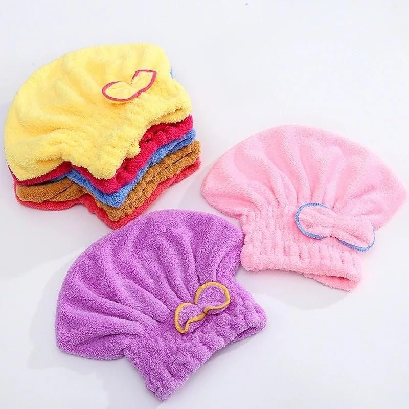 Hair Drying Towels, Ultra Absorbent Hair Drying Cap Towel For...