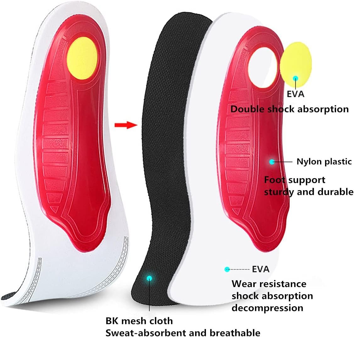 Flat Feet Arch Support Foot Pad Insole Shoe Inserts For Foot Pain...