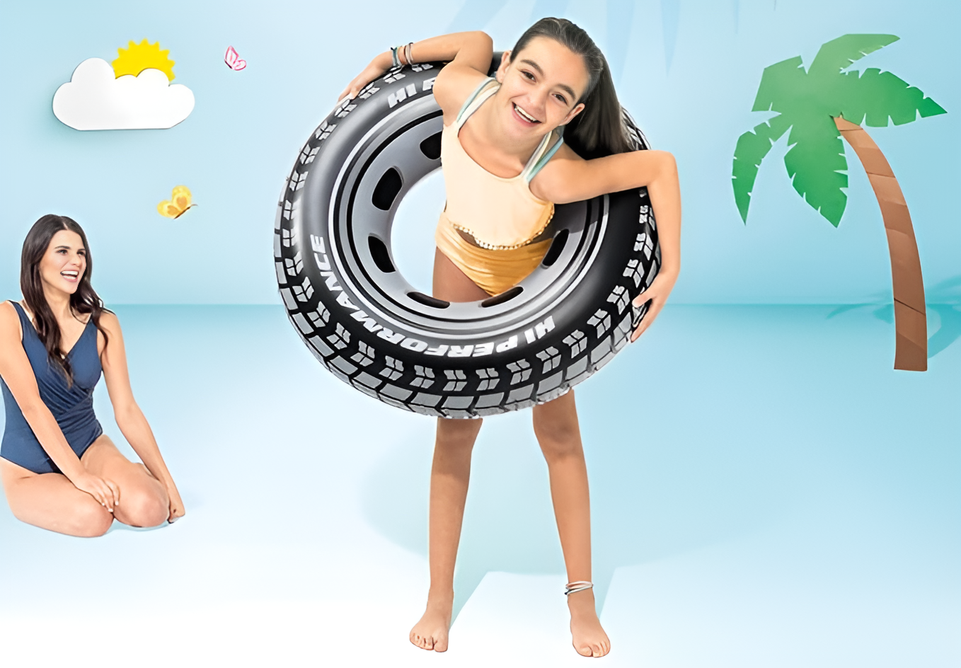 Intex Giant Tire Tube 36 Inch Swim Ring For Summer - Image 3