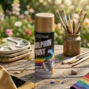 Dolphin Chrome Gold Spray Paint 300ml