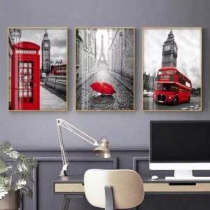 Decoration Home Decoration Item 3 Pcs Islamic Frame Board Wall Decor