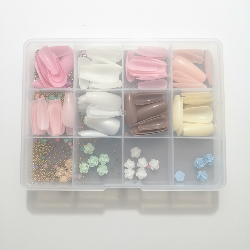 96 Pcs Artificial Nails with Beads - Image 4
