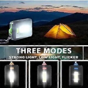 Mini Cob LED Keychain Flashlight 3 Modes