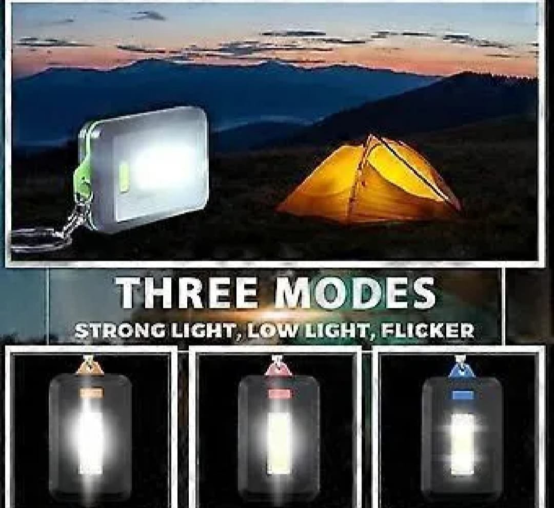 Mini Cob LED Keychain Flashlight 3 Modes