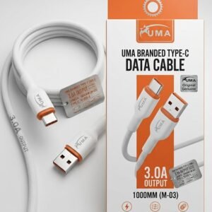 Uma M-03 Type-C Fast Charging Data Cable 1 Meter 3a USB to Usb-C