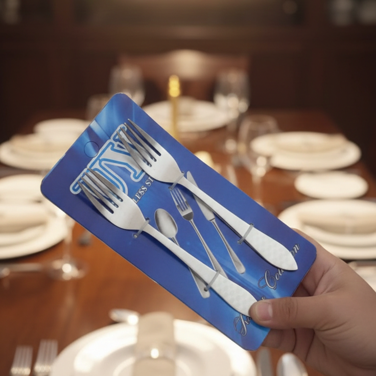 6 Pcs Stainless Steel Table Fork Set - Image 2