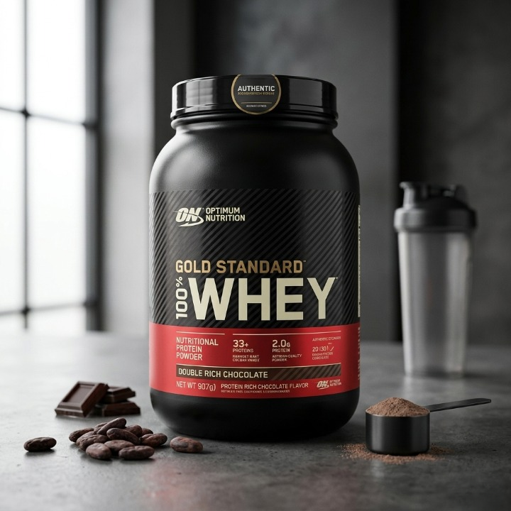 Optimum Nutrition Gold Standard 100 Percent Whey Protein Powder Double